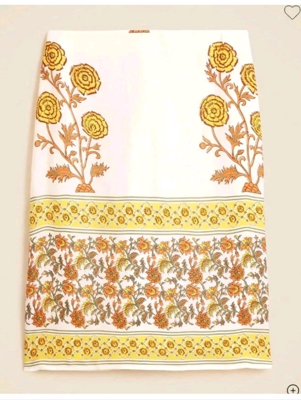 J Crew Knee-length skirt in sunset rose block print CK635 NWT Size 8 - Picture 3 of 8